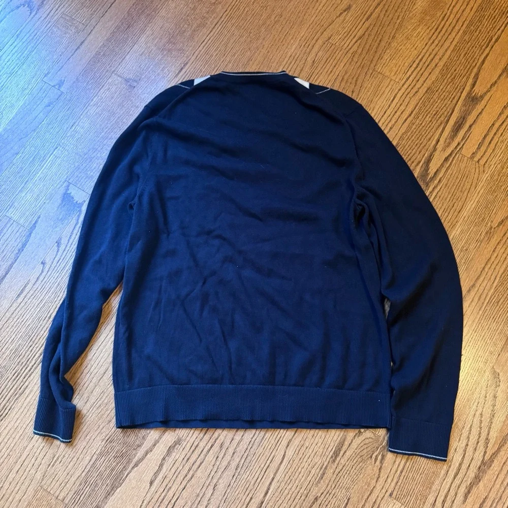 Banana‎ Republic men’s size large argyle long sleeved black sweater